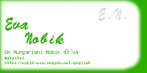 eva nobik business card